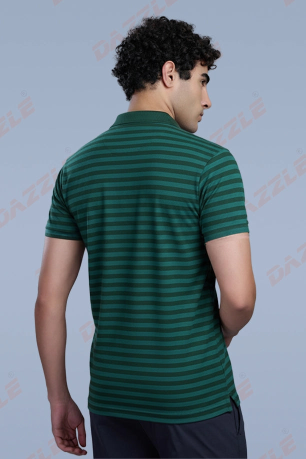 DRY FIT STRIPES - PEACOCK GREEN