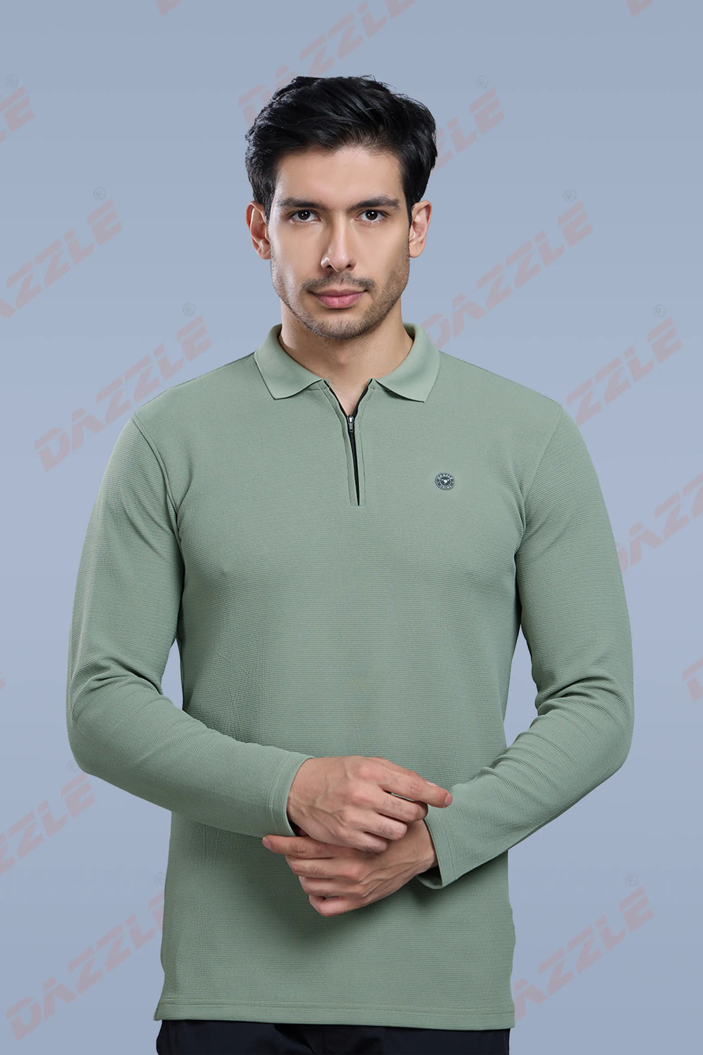 TANGY FULL SLEEVE TSHIRT - DUSTY OLIVE