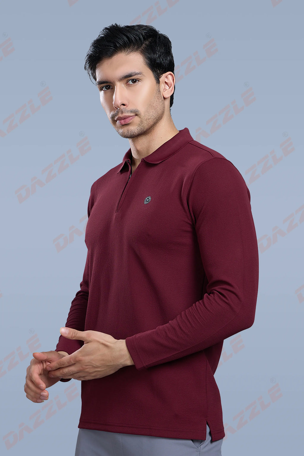 TANGY FULL SLEEVE TSHIRT - MAROON