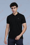 DRY FIT STRIPES - BLACK