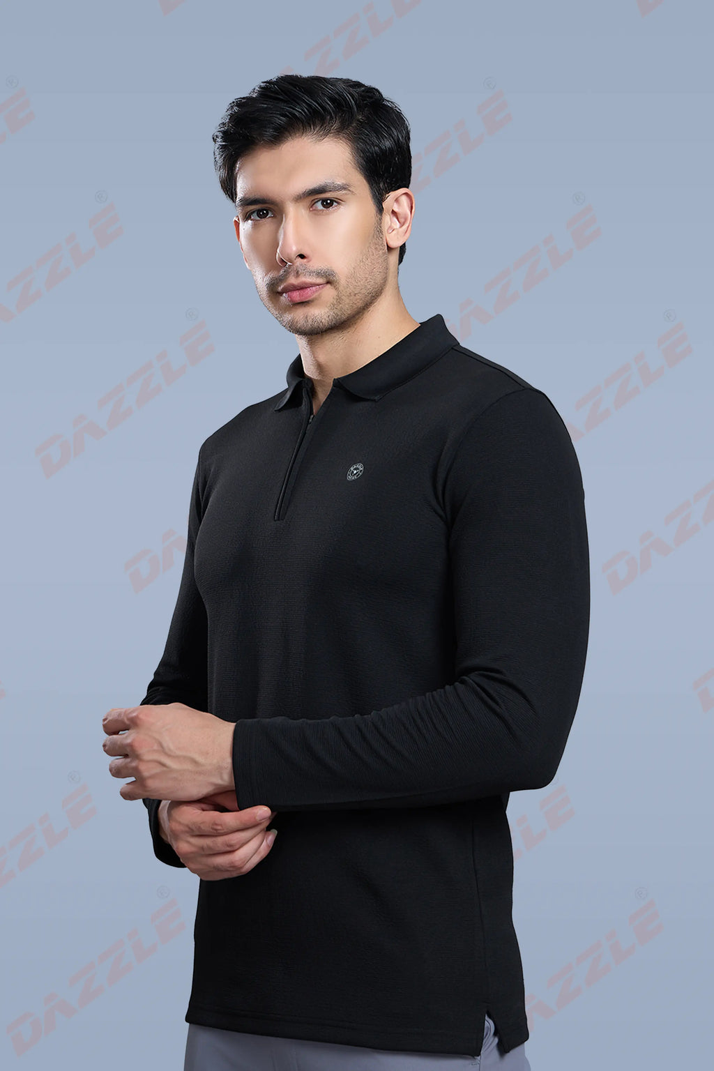 TANGY FULL SLEEVE TSHIRT - BLACK