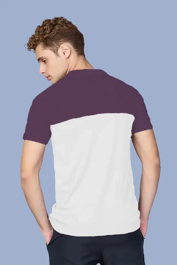 SPRING T SHIRT - PURPLE WHITE