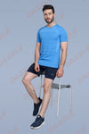 CRAZY FANCY ROUND NECK T-SHIRT - SKY BLUE