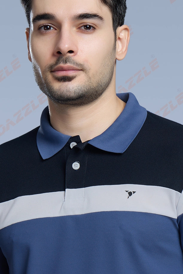 CRAZY MATTY TRENDY T-SHIRT - BLUEGREY
