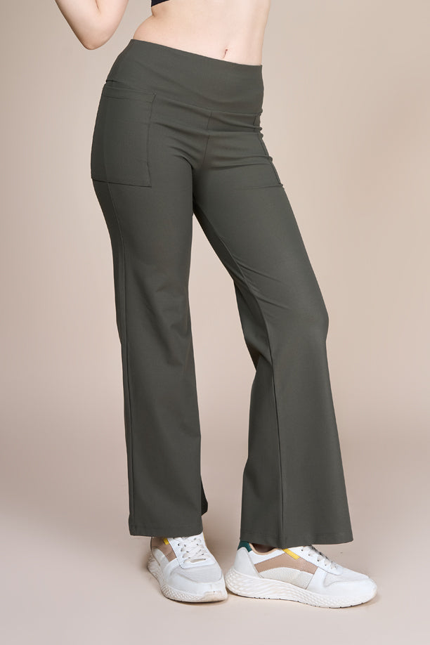 Women Stretch Flare Pants with QUADREX