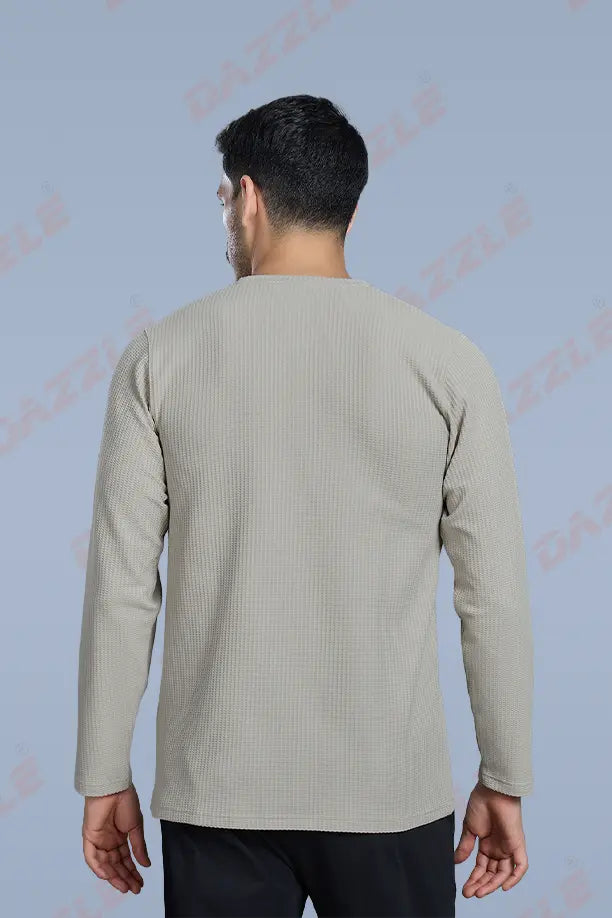 BOOST ROUND NECK FULL SLEEVE T SHIRT - OFF WHITE