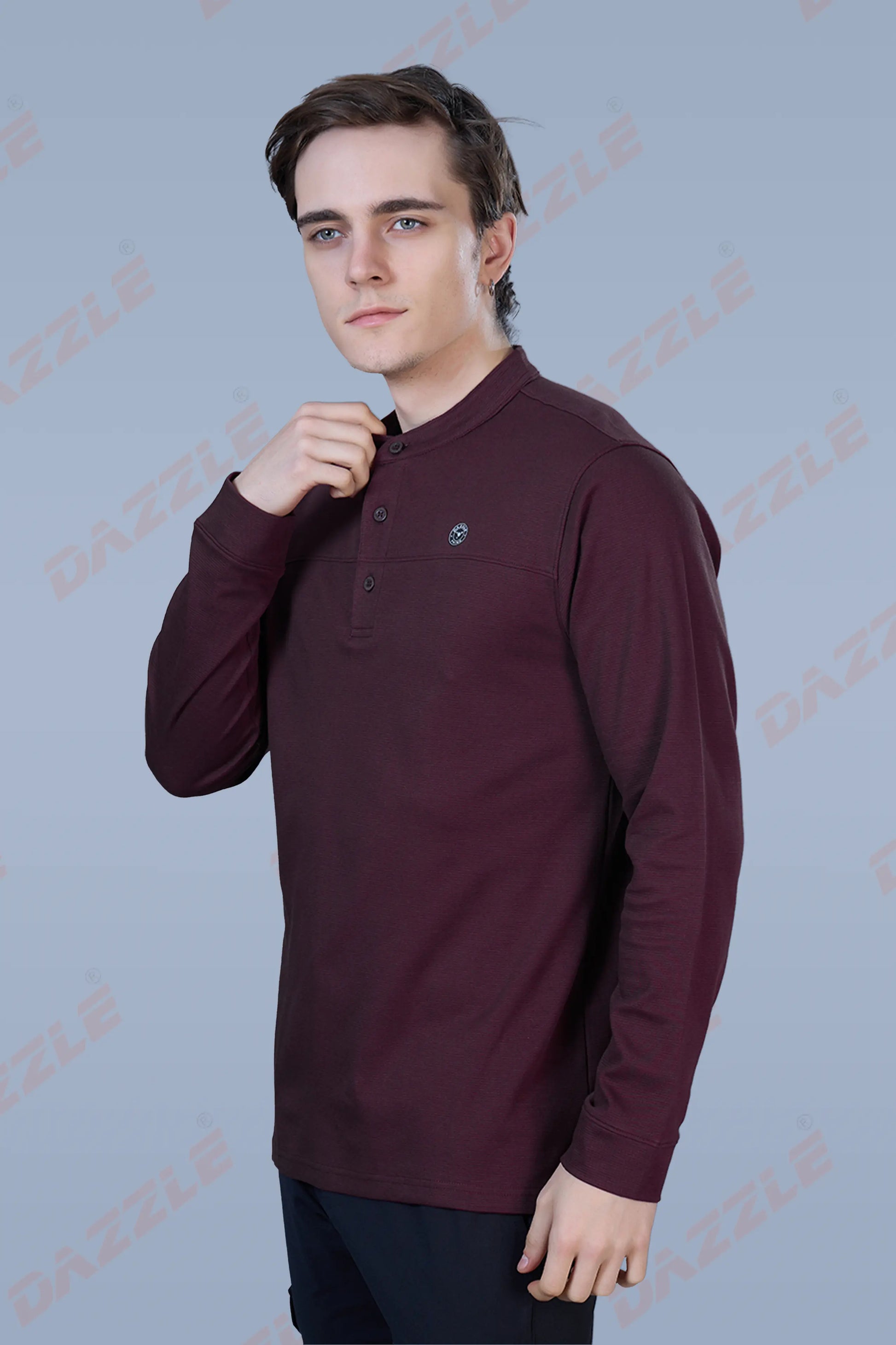 ATLAS FULL SLEEVES T-SHIRT - MAROON