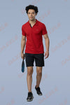 MATTY SLIM FIT T- SHIRT - BRICK RED