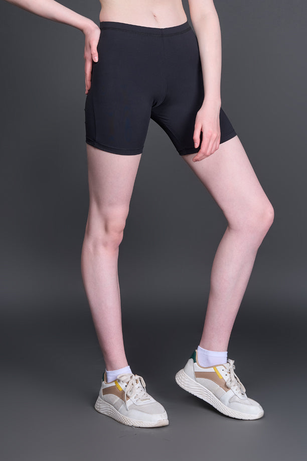 Women Solid Cycling Shorts Pack of 2 with QUADREX