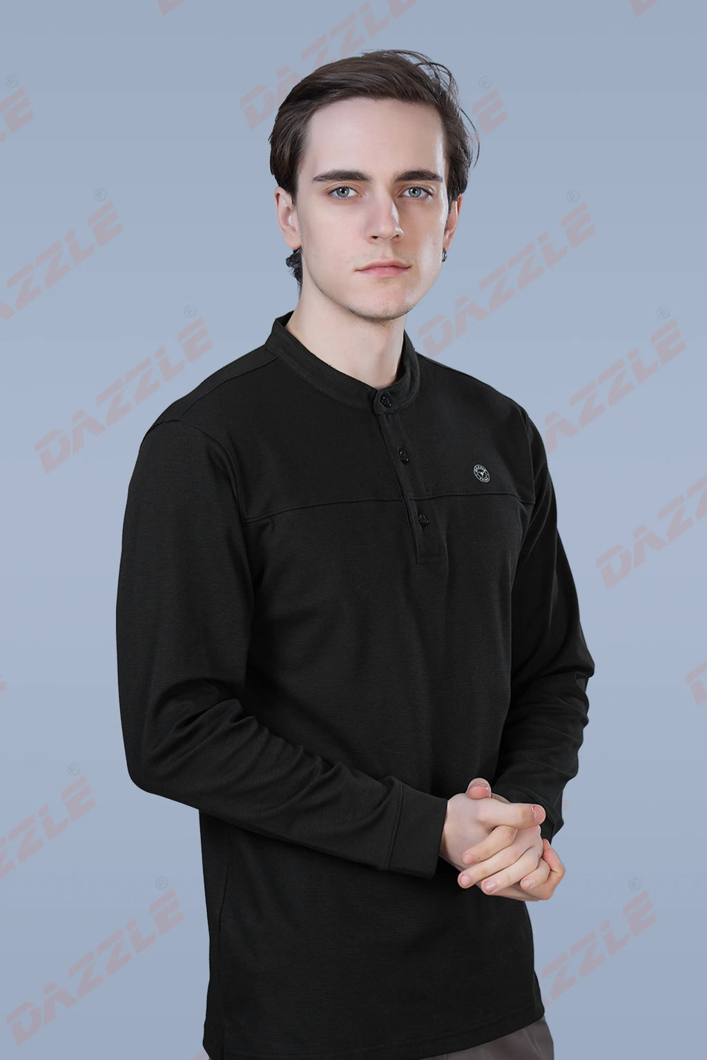 ATLAS FULL SLEEVES T-SHIRT - BLACK