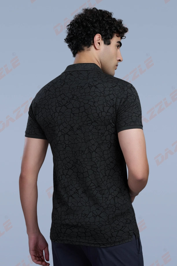 PRINTED MATTY T-SHIRT - DARK GREY