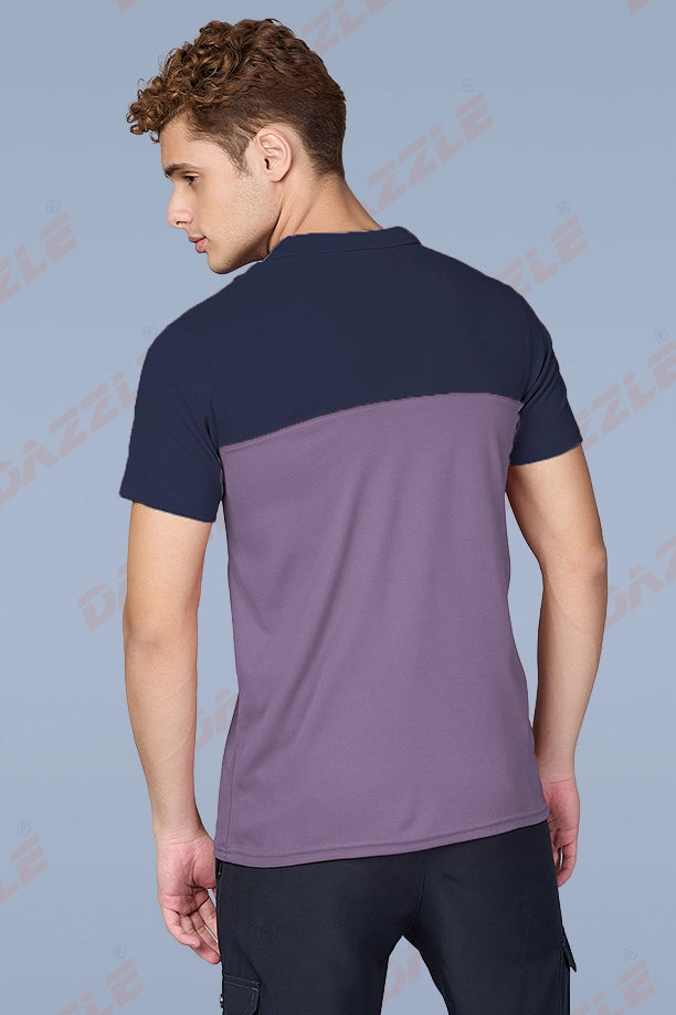SPRING T SHIRT - NAVYBLUE PURPLE