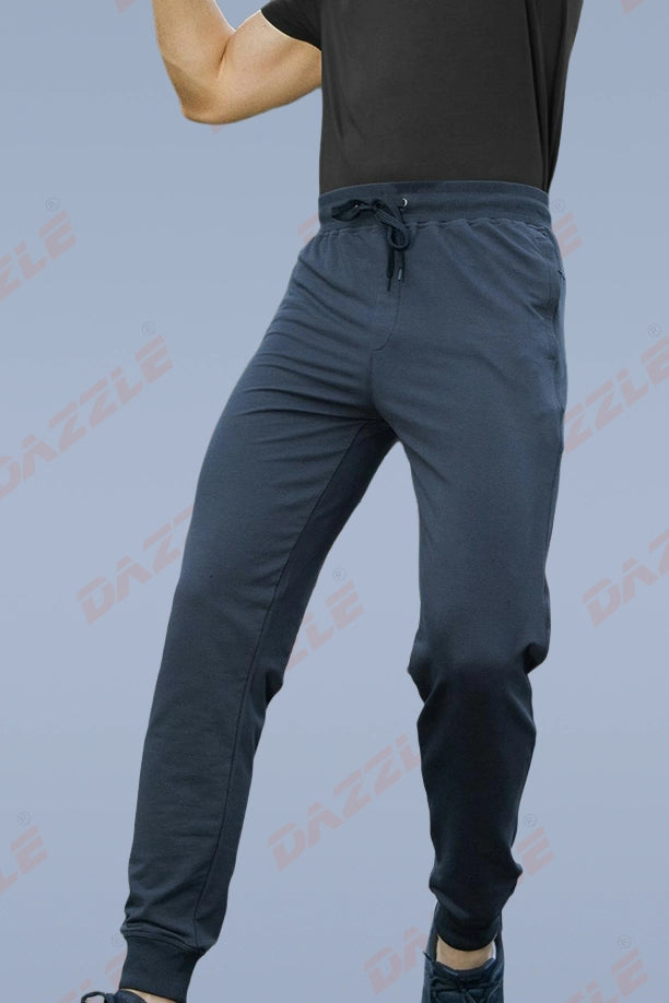 RICH COTTON JOGGER - BLUE GREY