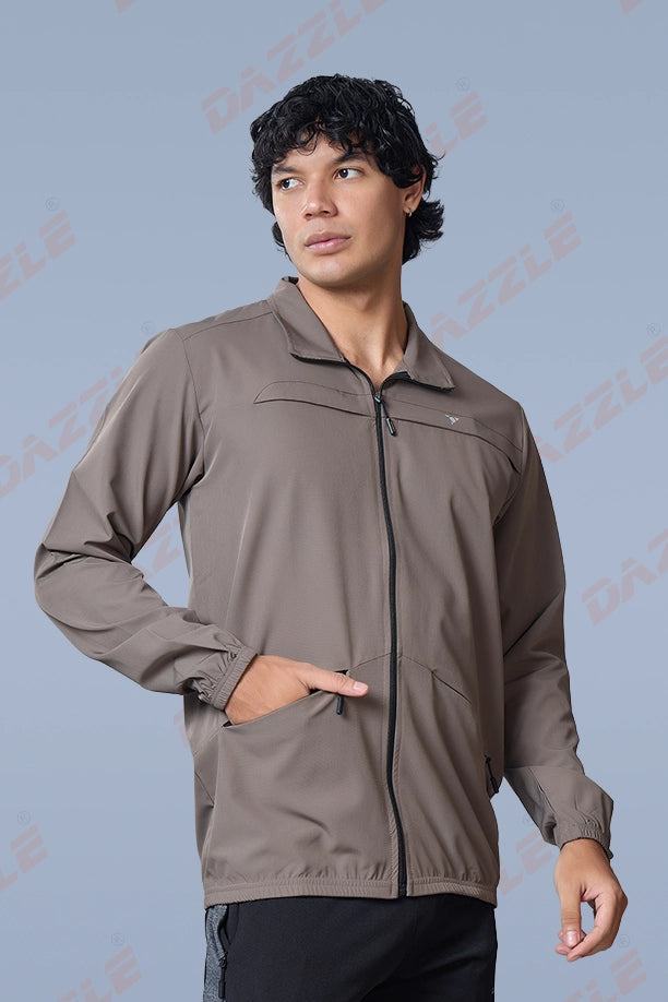 RACE JACKET - BROWN