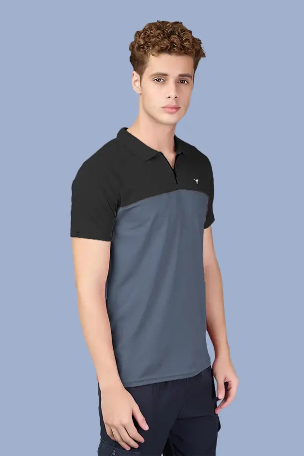 SPRING T SHIRT - BLACK DARKGREY