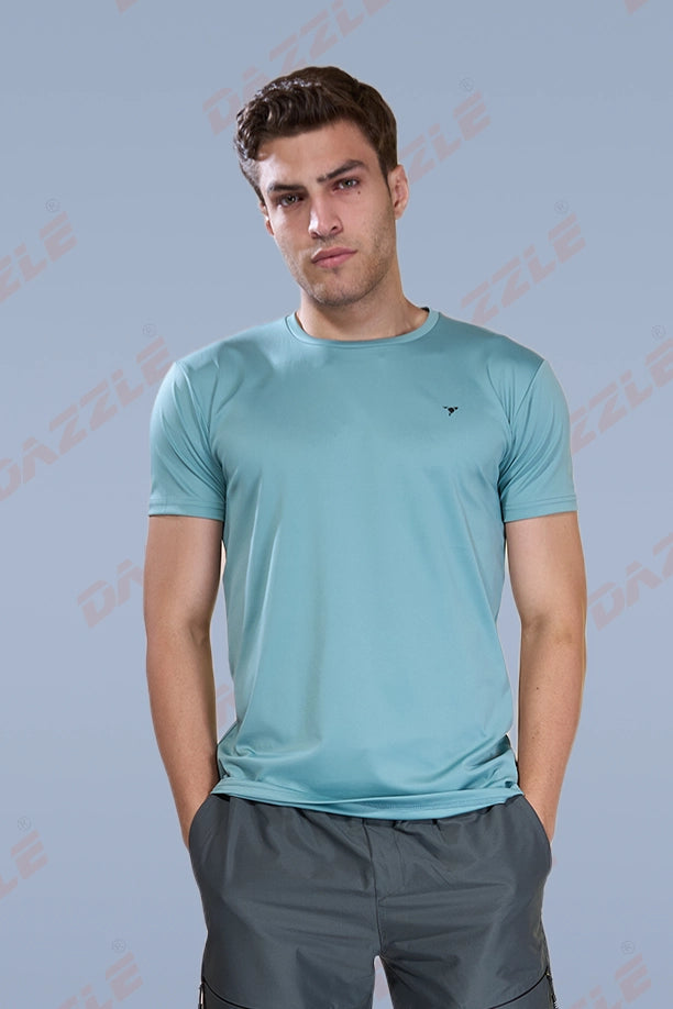 BUTTER LYCR R-NECK T-SHIRT - PISTA