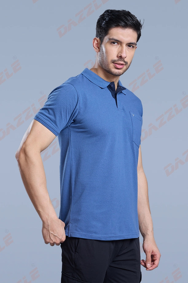 MATTY COMFORT T-SHIRT- BLUE GREY
