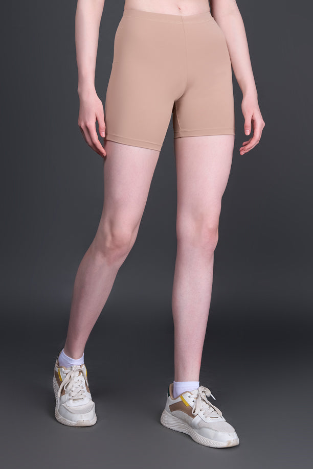 Women Solid Cycling Shorts Pack of 2 with QUADREX
