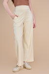 Women Textured Wide Leg Pants with COTEX