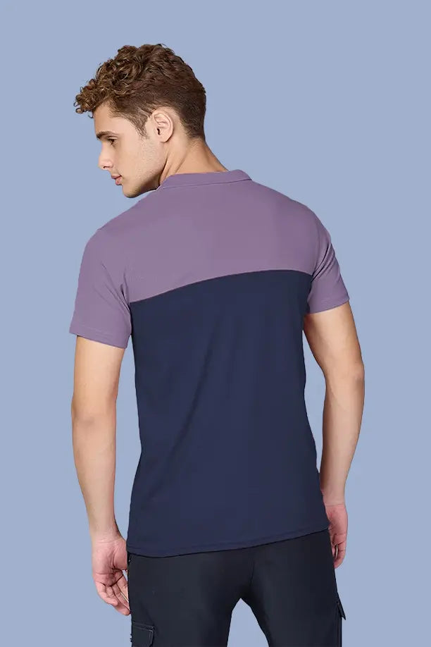 SPRING T SHIRT - PURPLE NAVYBLUE