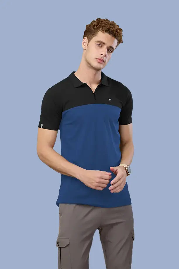 SPRING T SHIRT - BLACK BLUE