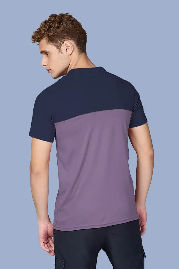 SPRING T SHIRT - NAVYBLUE PURPLE