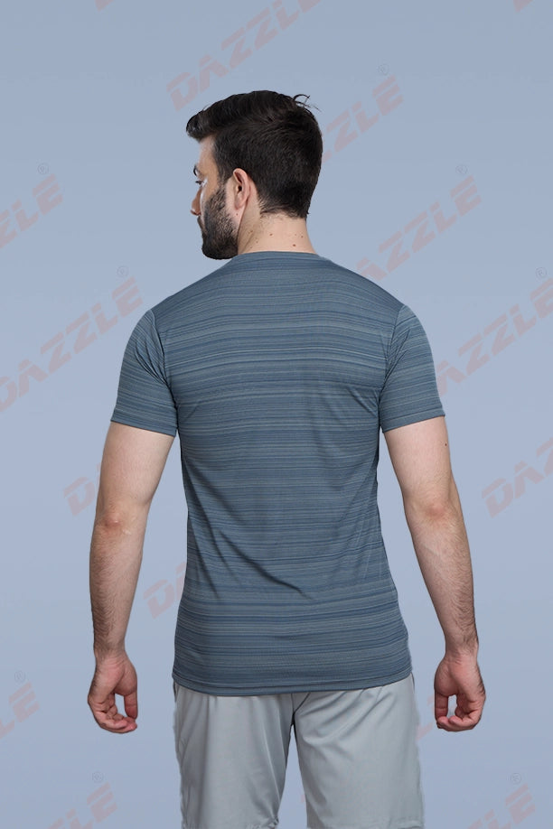 CRAZY FANCY ROUND NECK T-SHIRT -  DARK GREY