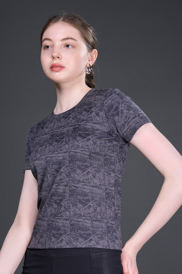 Women Slim Fit Sports T-shirt with COOLEX