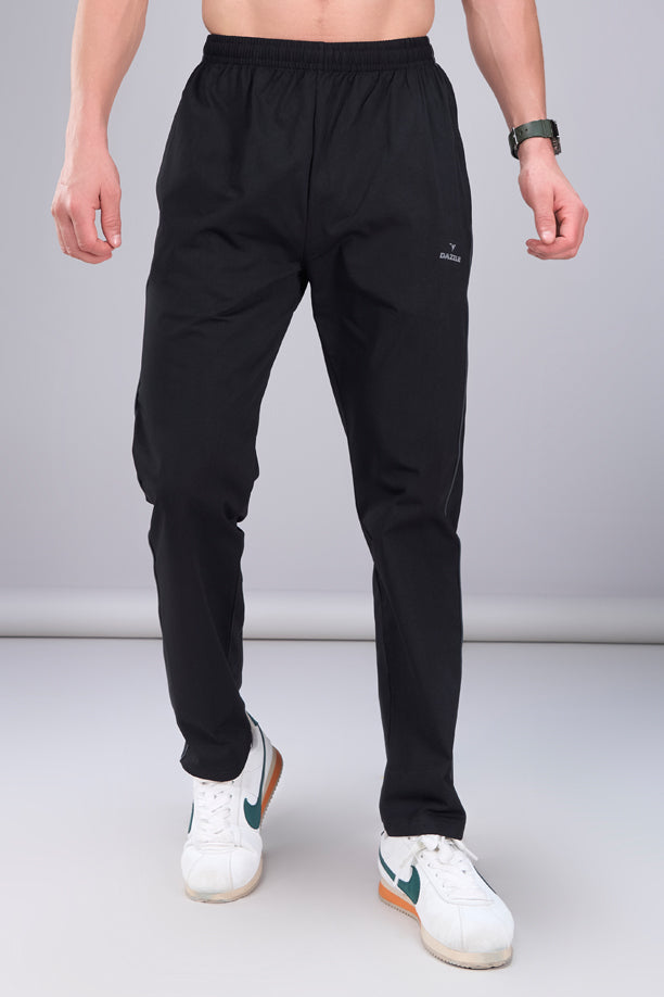 Men Regular Fit Cotton Stretch Track Pants with Pockets
