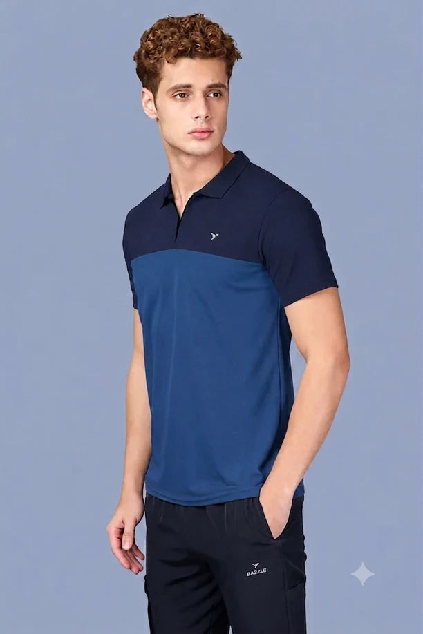 SPRING T SHIRT - NAVY BLUE-BLUE