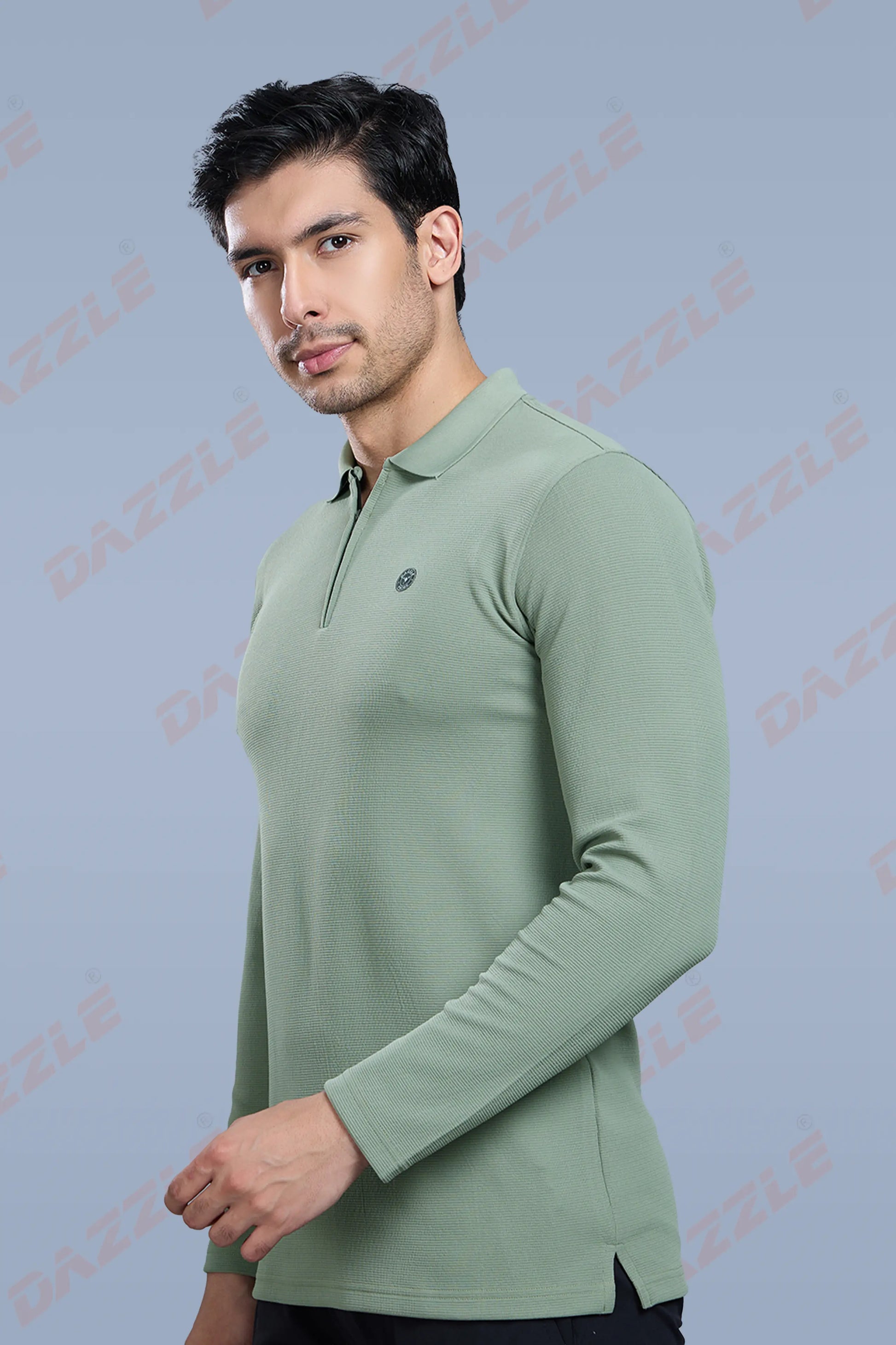 TANGY FULL SLEEVE TSHIRT - DUSTY OLIVE