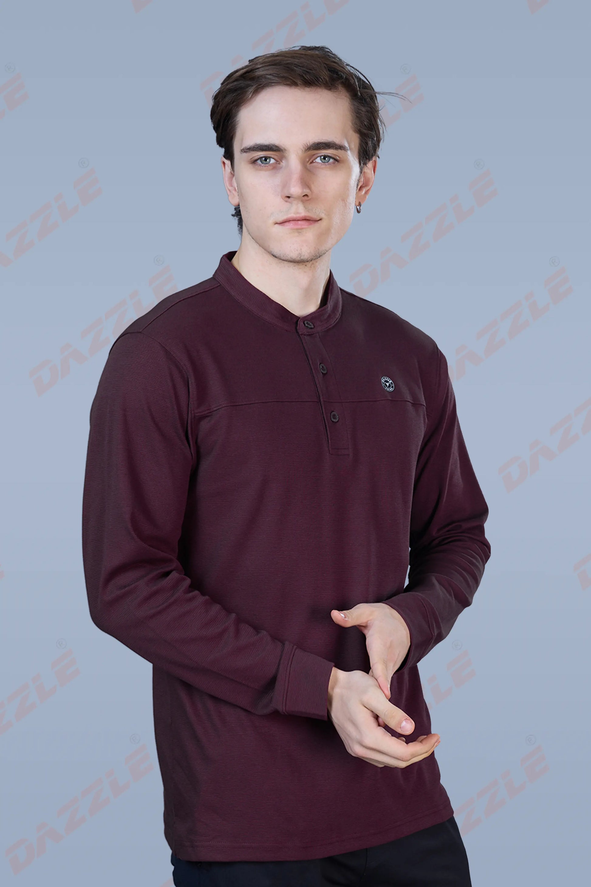 ATLAS FULL SLEEVES T-SHIRT - MAROON