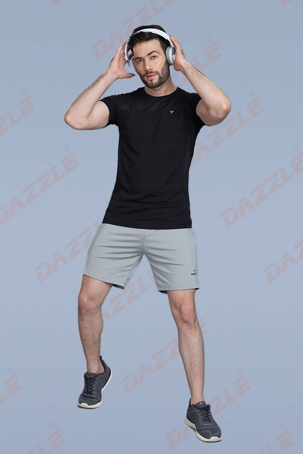 CRAZY FANCY ROUND NECK T-SHIRT - BLACK