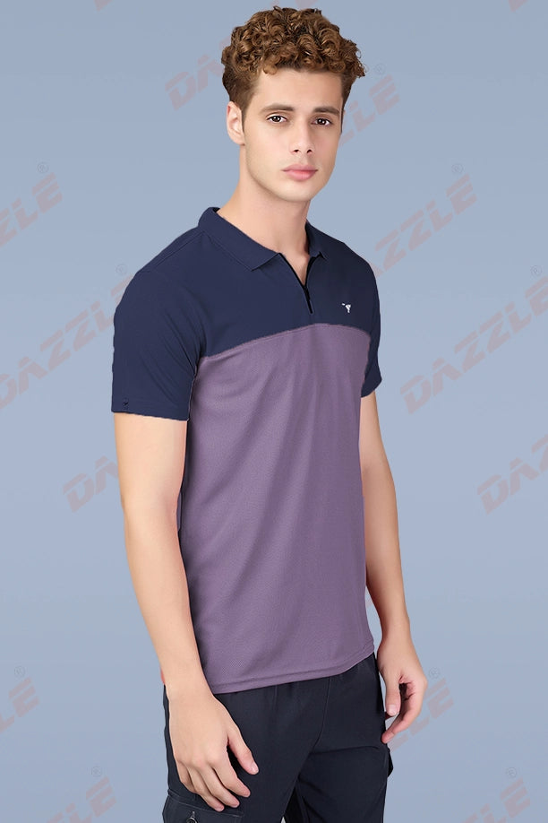 SPRING T SHIRT - NAVYBLUE PURPLE