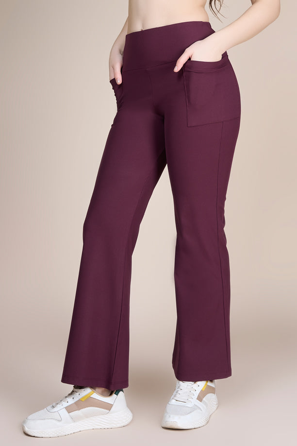Women Stretch Flare Pants with QUADREX