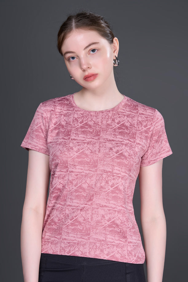 Women Slim Fit Sports T-shirt with COOLEX