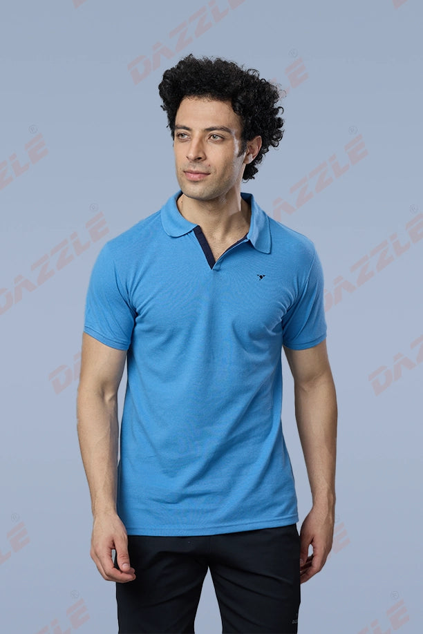MATTY SLIM FIT T- SHIRT - SKY BLUE