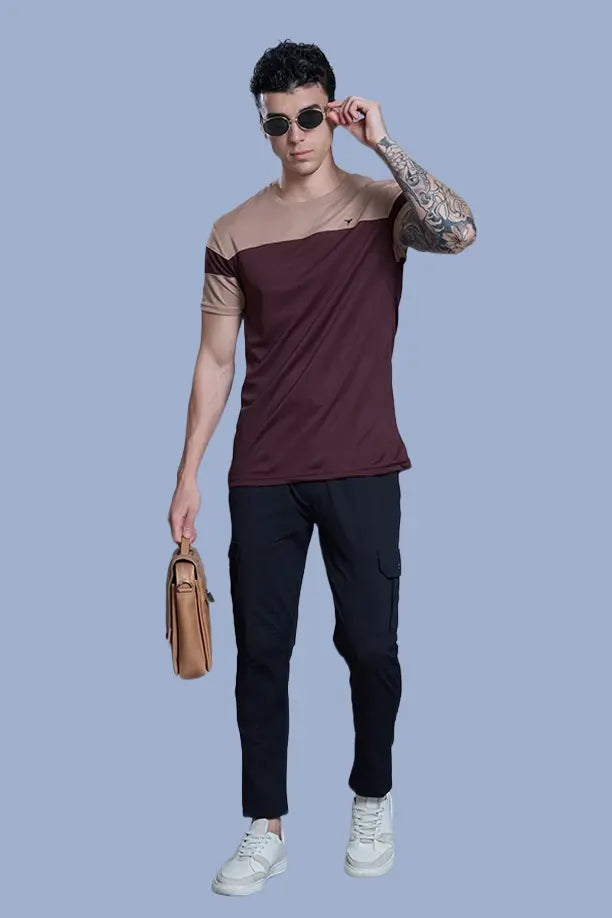 Men Slim Fit Round Neck Tee with PRIDE