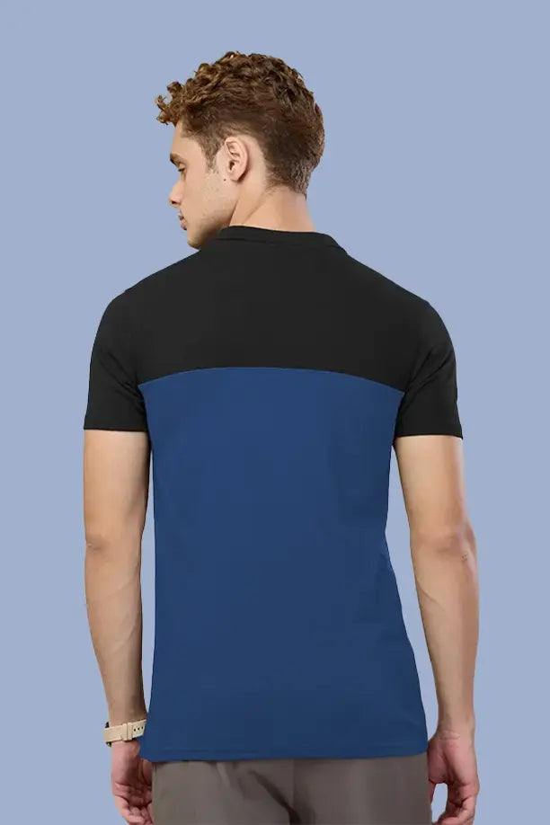 SPRING T SHIRT - BLACK BLUE