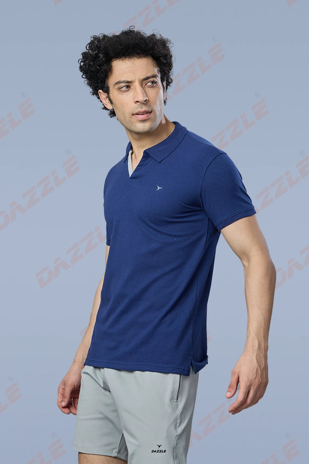 MATTY SLIM FIT T- SHIRT - INDIGO BLUE