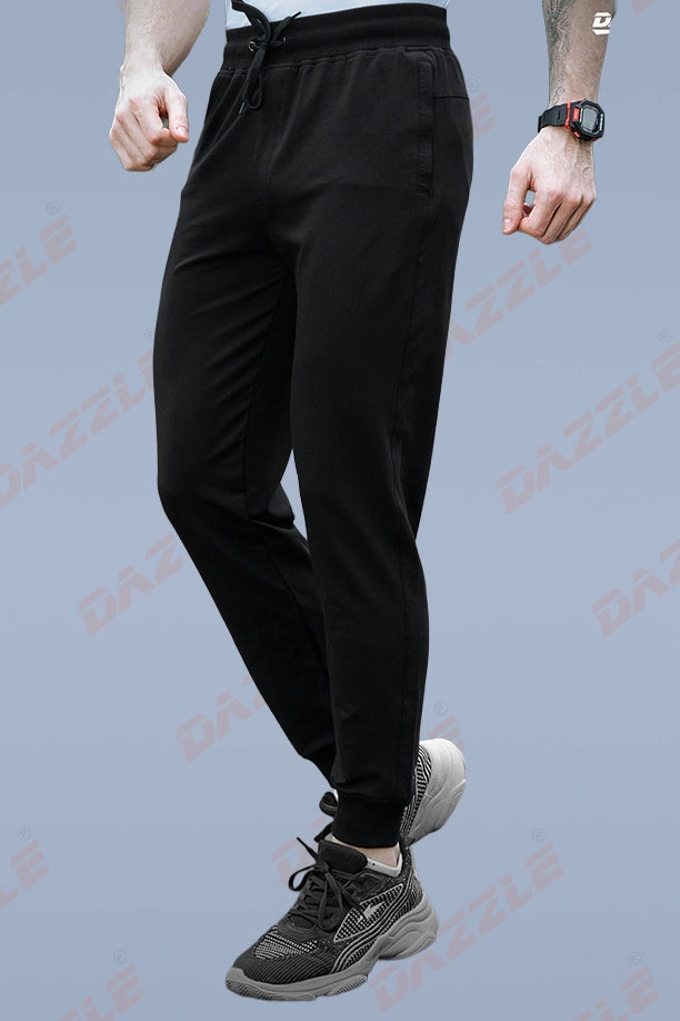 RICH COTTON JOGGER - BLACK