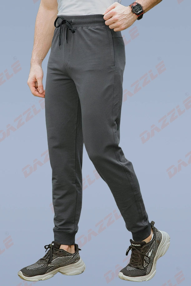 RICH COTTON JOGGER - ANTHRA