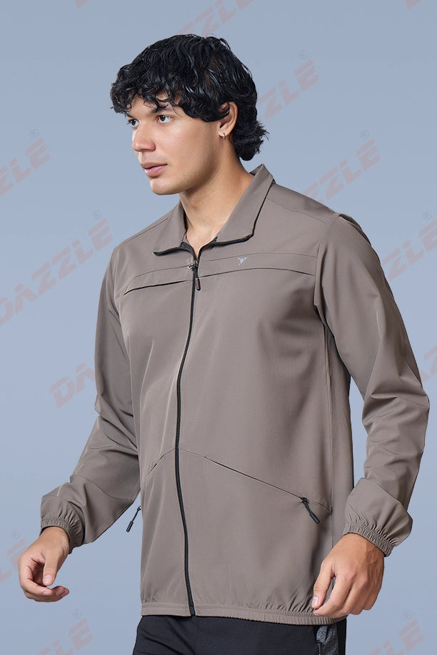 RACE JACKET - BROWN