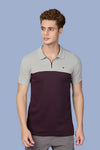 SPRING T SHIRT -CAMEL MAROON