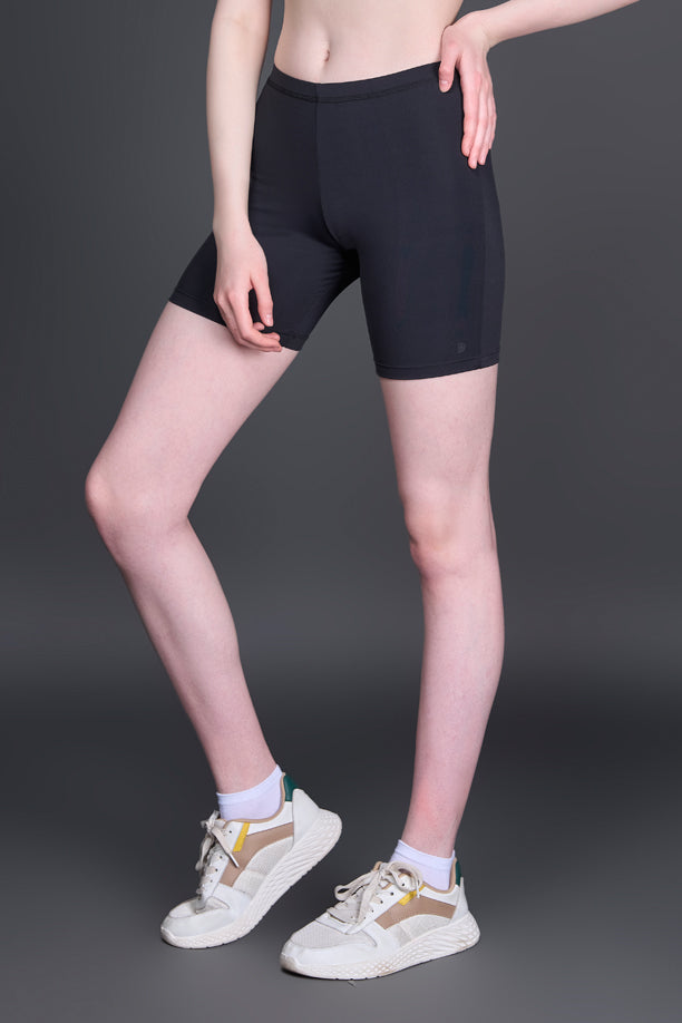 Women Solid Cycling Shorts Pack of 2 with QUADREX