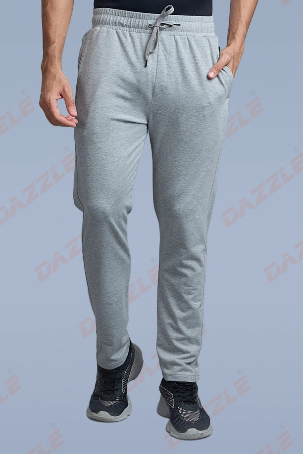 COTTON LYCRA TRACK - LIGHT GREY
