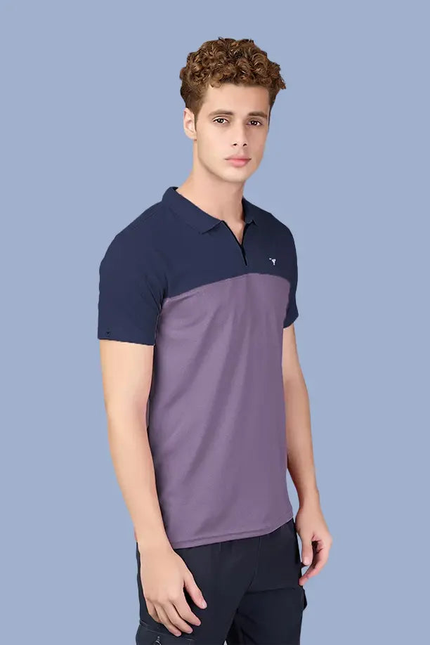 SPRING T SHIRT - NAVYBLUE PURPLE