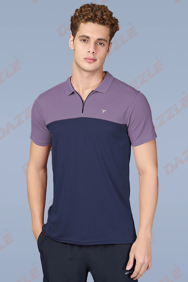 SPRING T SHIRT - PURPLE NAVYBLUE