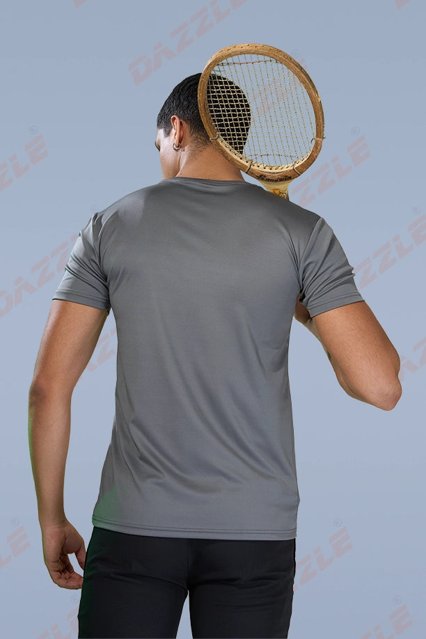 BUTTER LYCR R-NECK T-SHIRT - ZACHO GREY