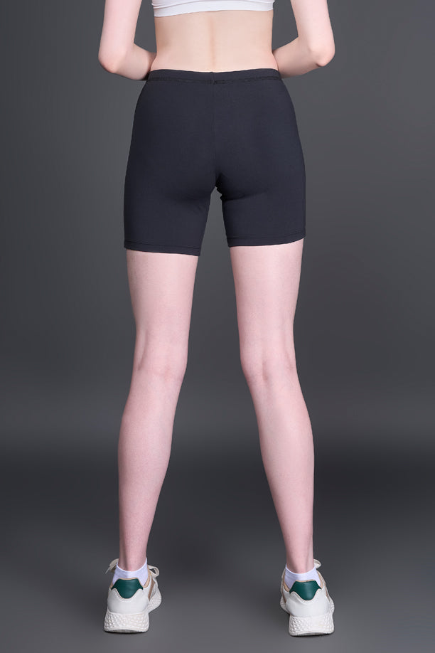 Women Solid Cycling Shorts Pack of 2 with QUADREX
